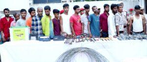 হাইলাকান্দিতে রাতব্যাপী সাঁড়াশি অভিযানে গ্রেফতার ২৭ অপরাধী